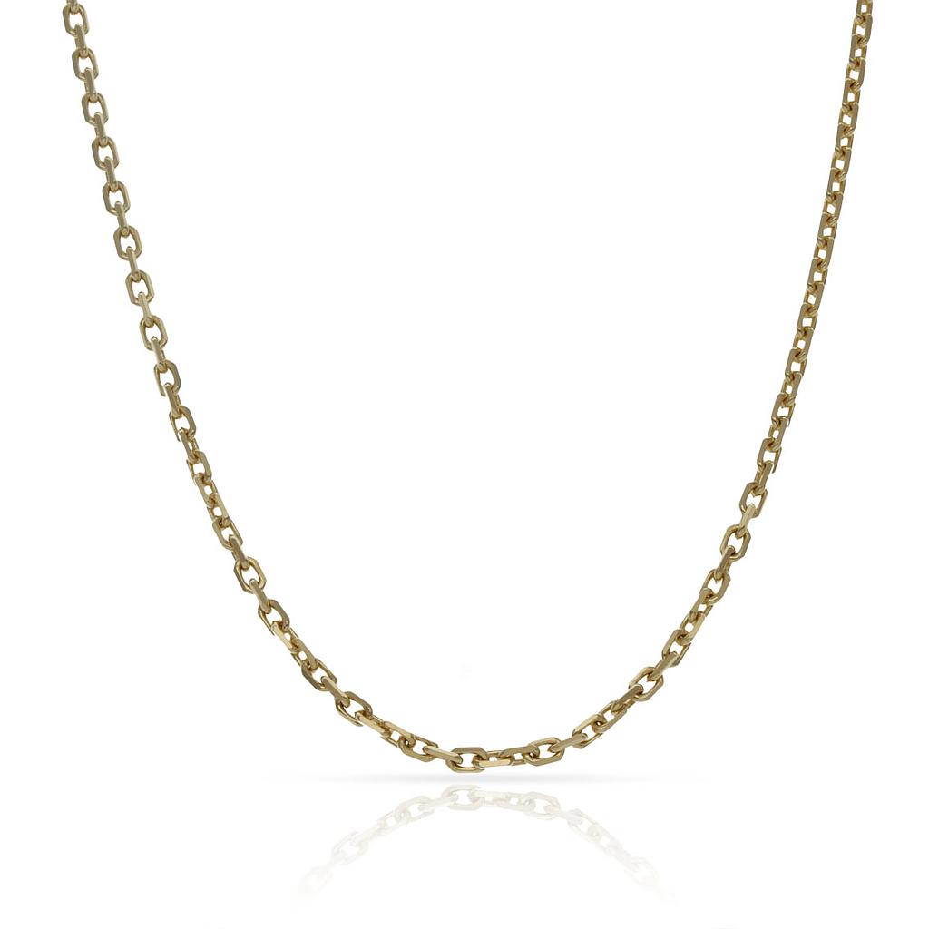 CADENA ORO 18KL FORZADA - 2MM - Longitud - Peso: 45cm-6.35 gr 