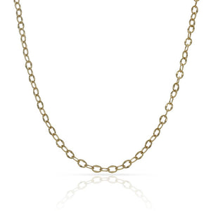 CADENA ORO 18KL FORZADA HUECA - 2.50MM - Longitud - Peso: 50cm-1.75 gr 