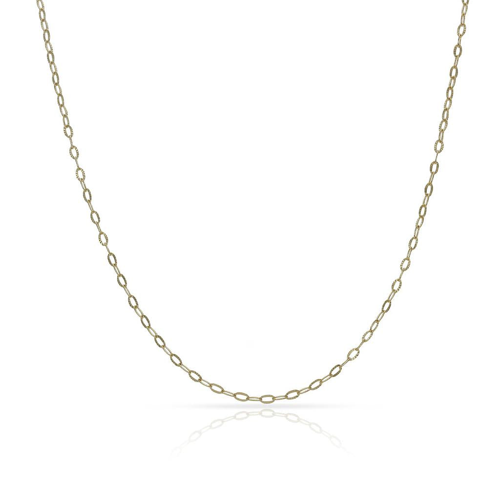 CADENA ORO 18KL HUECA - 1.20MM - Longitud - Peso: 45cm-1.10 gr 