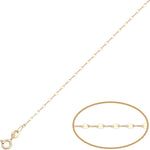 CADENA ORO 18KL HUECA - 1.30MM - Longitud - Peso: 50cm-1.00 gr 