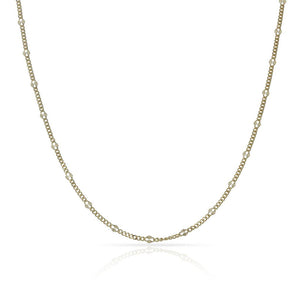 CADENA ORO 18KL HUECA - 1.50MM - Longitud - Peso: 40cm-1.60 gr 