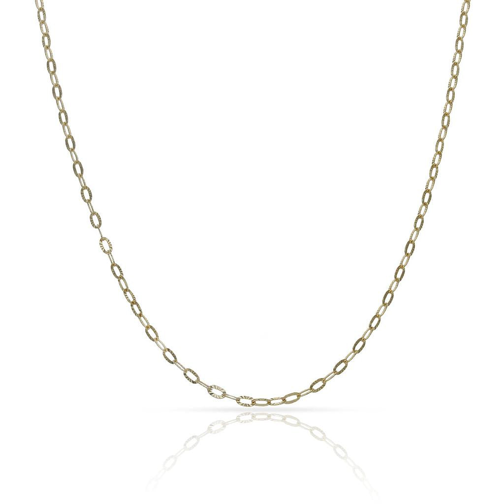 CADENA ORO 18KL HUECA - 1.50MM - Longitud - Peso: 50cm-1.65 gr 