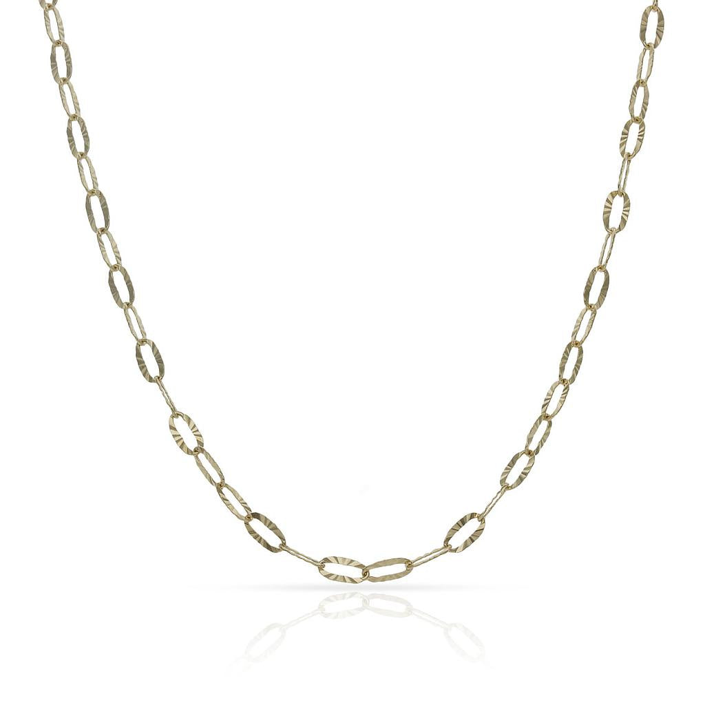 CADENA ORO 18KL HUECA - 2.50MM - Longitud - Peso: 40cm-2.15 gr 