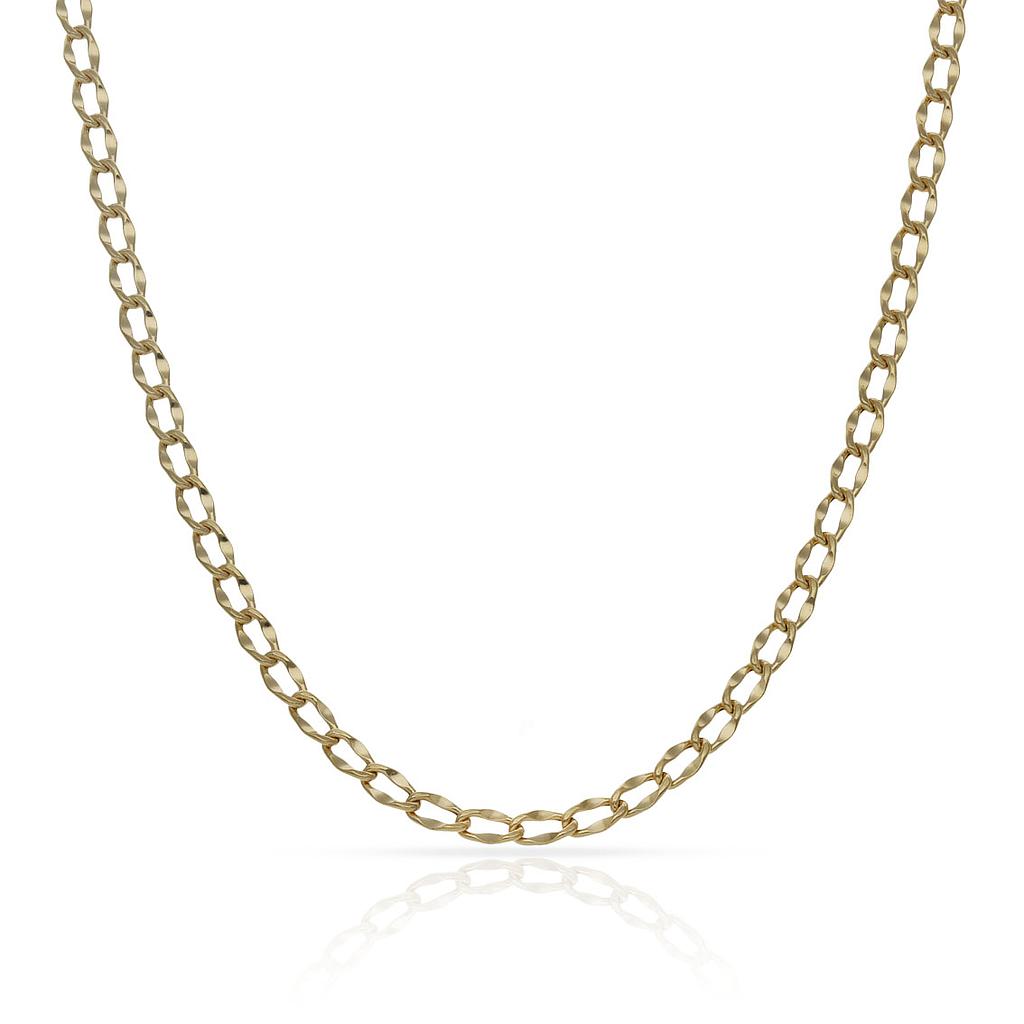 CADENA ORO 18KL HUECA 2.50MM - Longitud - Peso: 50cm-2.35 gr 