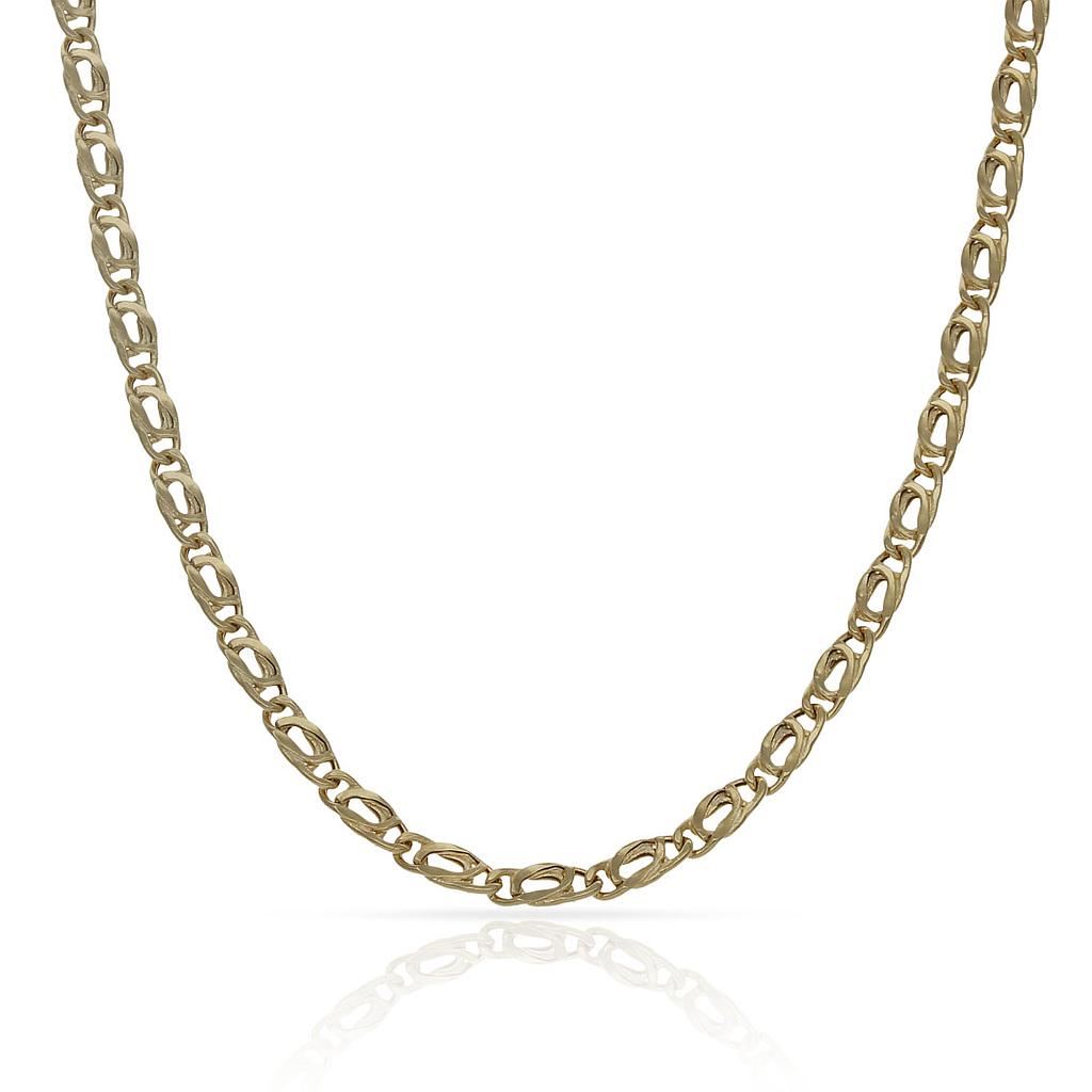 CADENA ORO 18KL HUECA 3MM - Longitud - Peso: 45cm-3.00 gr 
