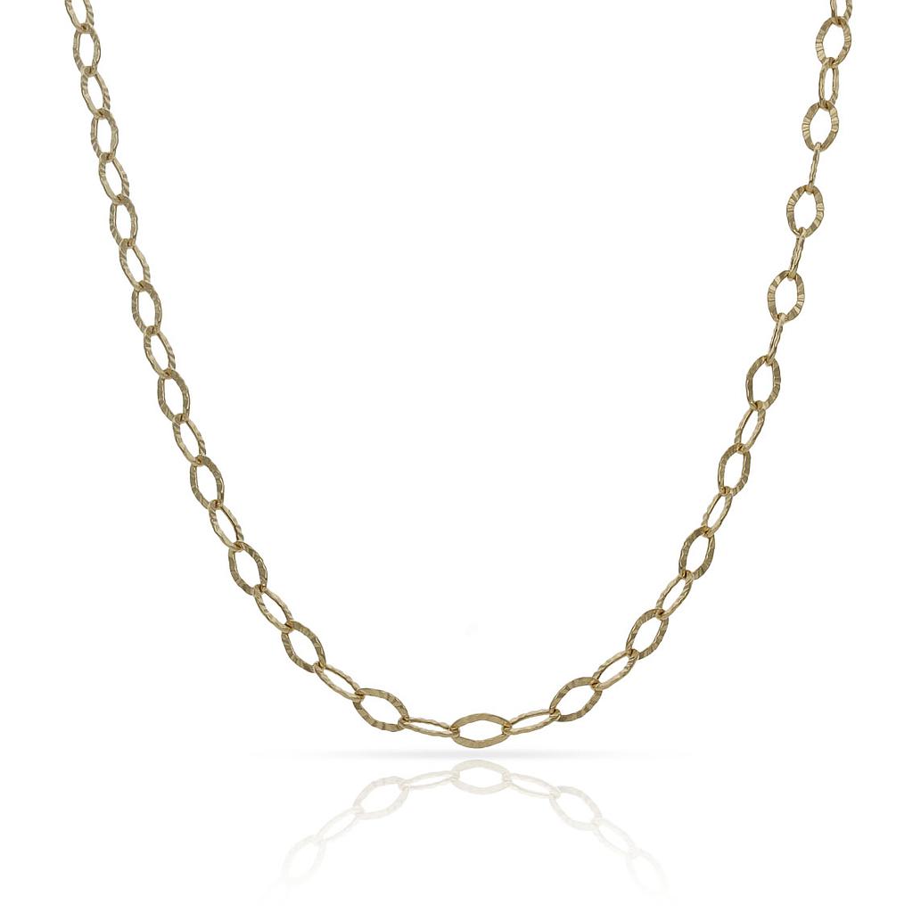 CADENA ORO 18KL HUECA - 3MM - Longitud - Peso: 50cm-1.95 gr 