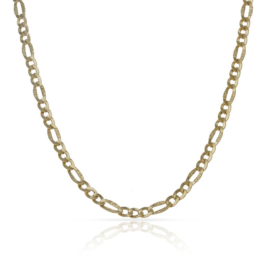 CADENA ORO 18KL HUECA 3x1 - 3MM - Longitud - Peso: 45cm-3.90 gr 