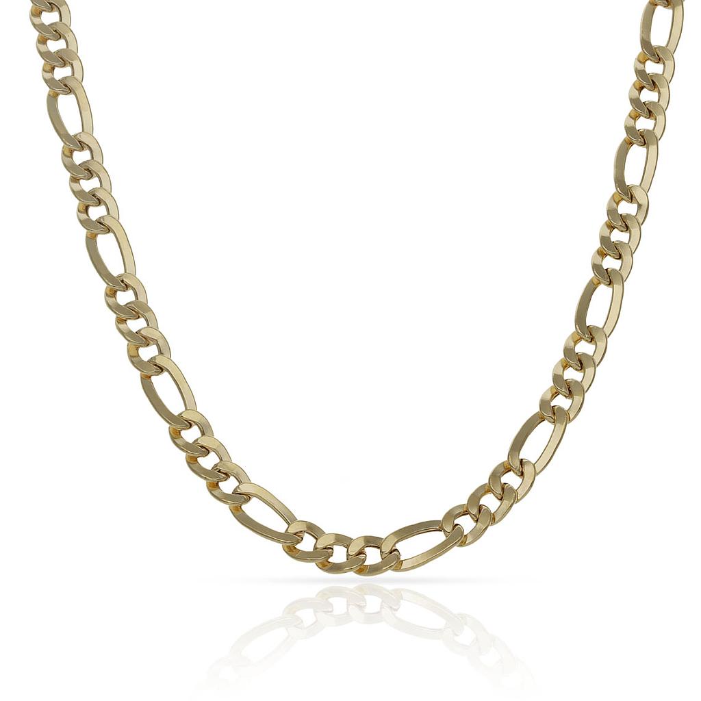 CADENA ORO 18KL HUECA 3x1 - 4MM - Longitud - Peso: 45cm-7.05 gr 