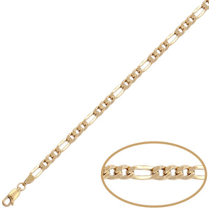 CADENA ORO 18KL HUECA 3x1 - 4MM - Longitud - Peso: 60cm-9.25 gr 