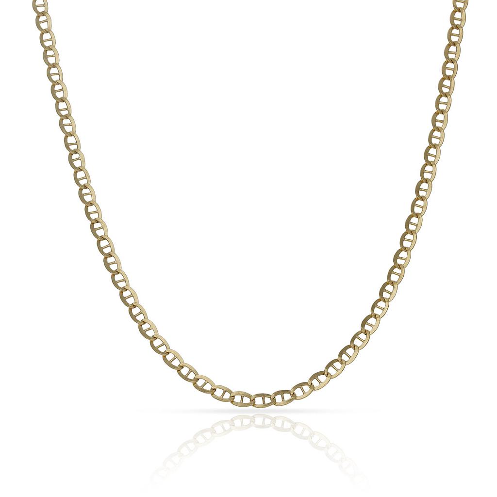 CADENA ORO 18KL HUECA ANCLA - 2MM - Longitud - Peso: 60cm-2.15 gr 