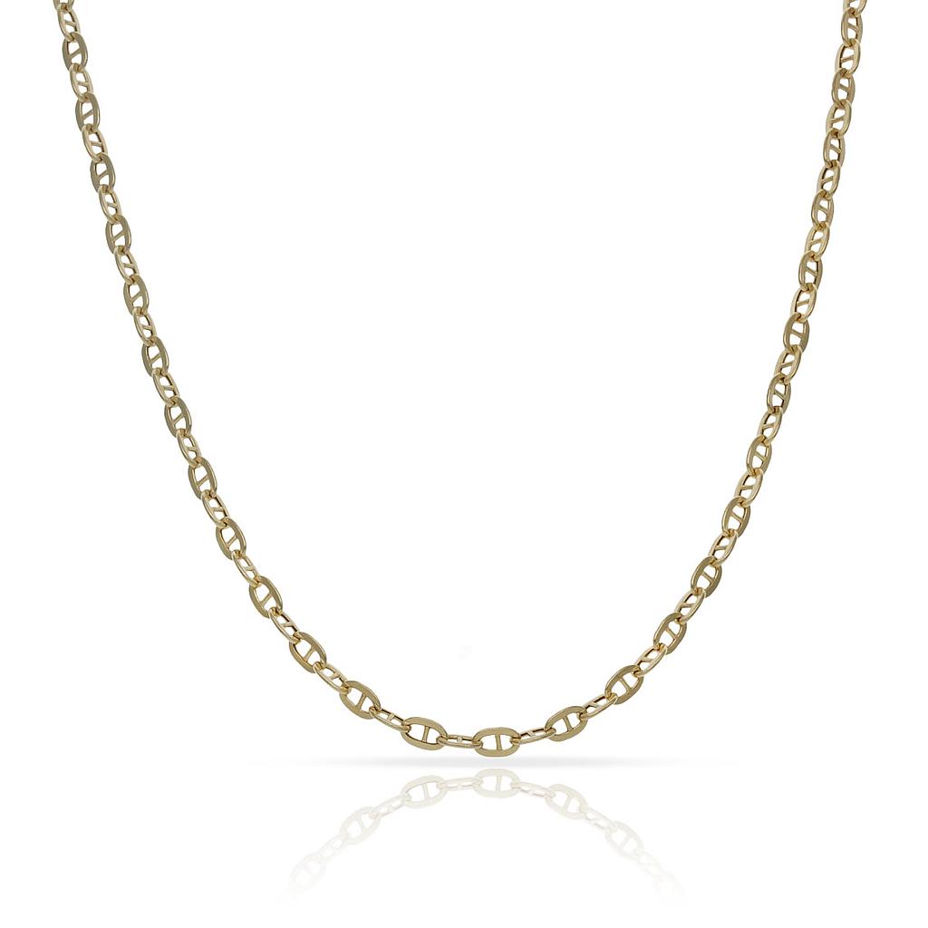 CADENA ORO 18KL HUECA ANCLA - 2MM - Longitud - Peso: 60cm-2.60 gr 