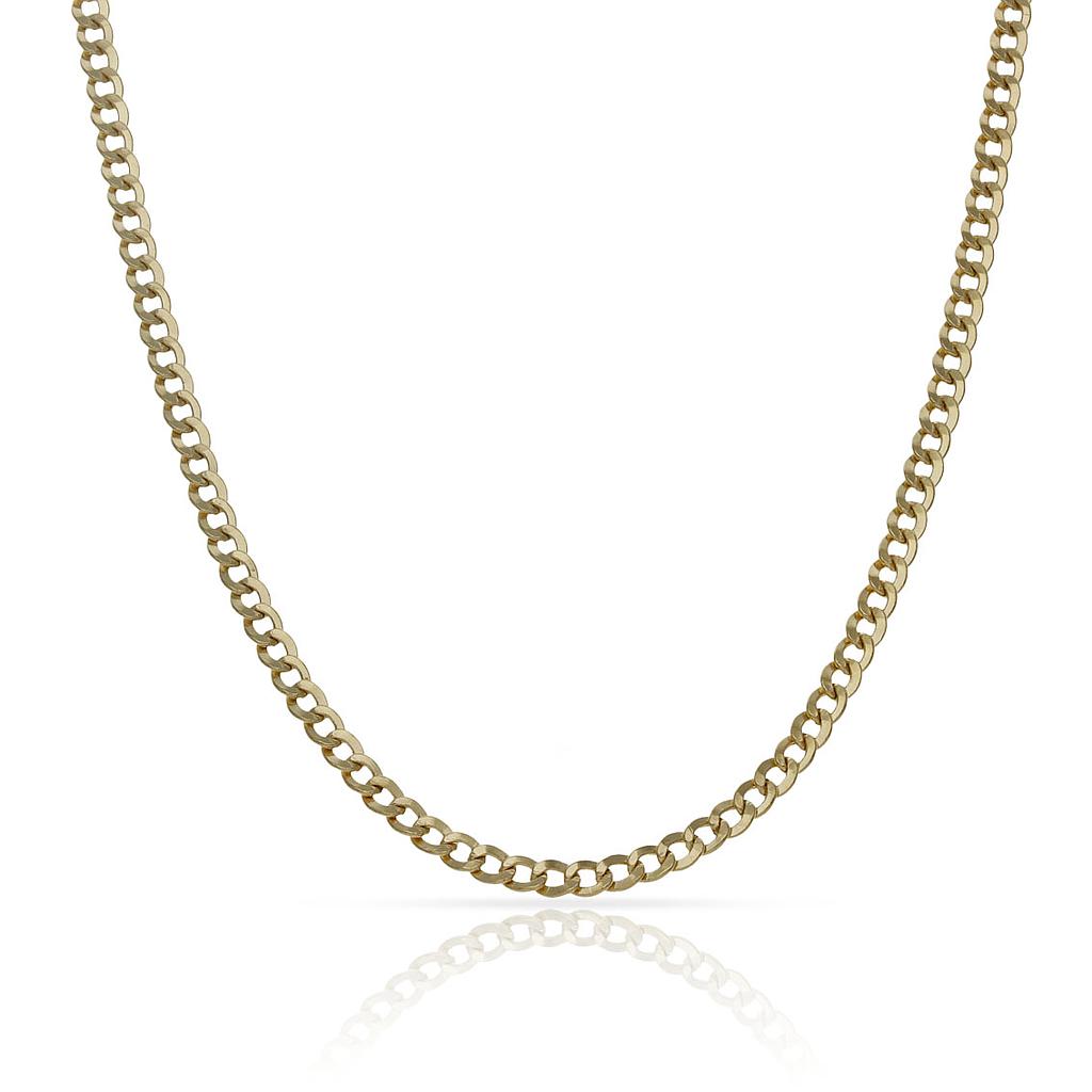 CADENA ORO 18KL HUECA BARBADA  2.50MM - Longitud - Peso: 40cm-2.90 gr 
