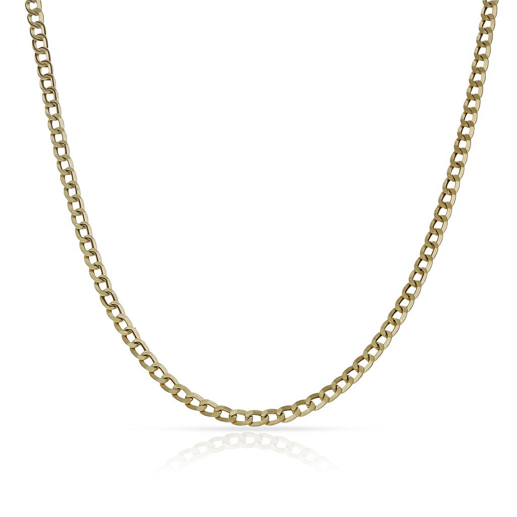 CADENA ORO 18KL HUECA BARBADA - 2 MM - Longitud - Peso: 60cm-3.50 gr 