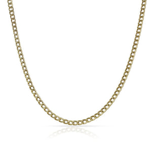 CADENA ORO 18KL HUECA BARBADA - 2 MM - Longitud - Peso: 60cm-3.50 gr 