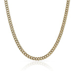 CADENA ORO 18KL HUECA BARBADA - 3MM - Longitud - Peso: 40cm-4.60 gr 