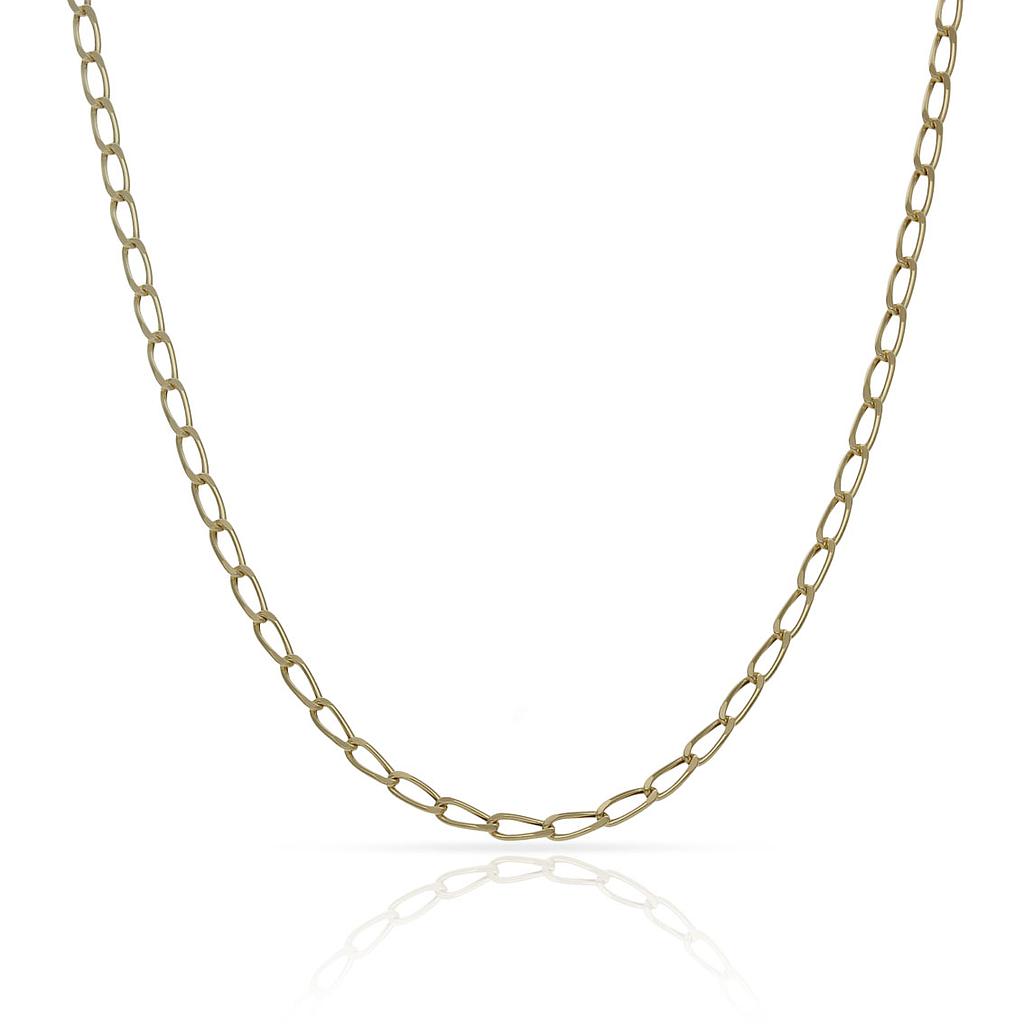 CADENA ORO 18KL HUECA BILBAO - 1.80MM - Longitud - Peso: 40cm-1.50 gr 