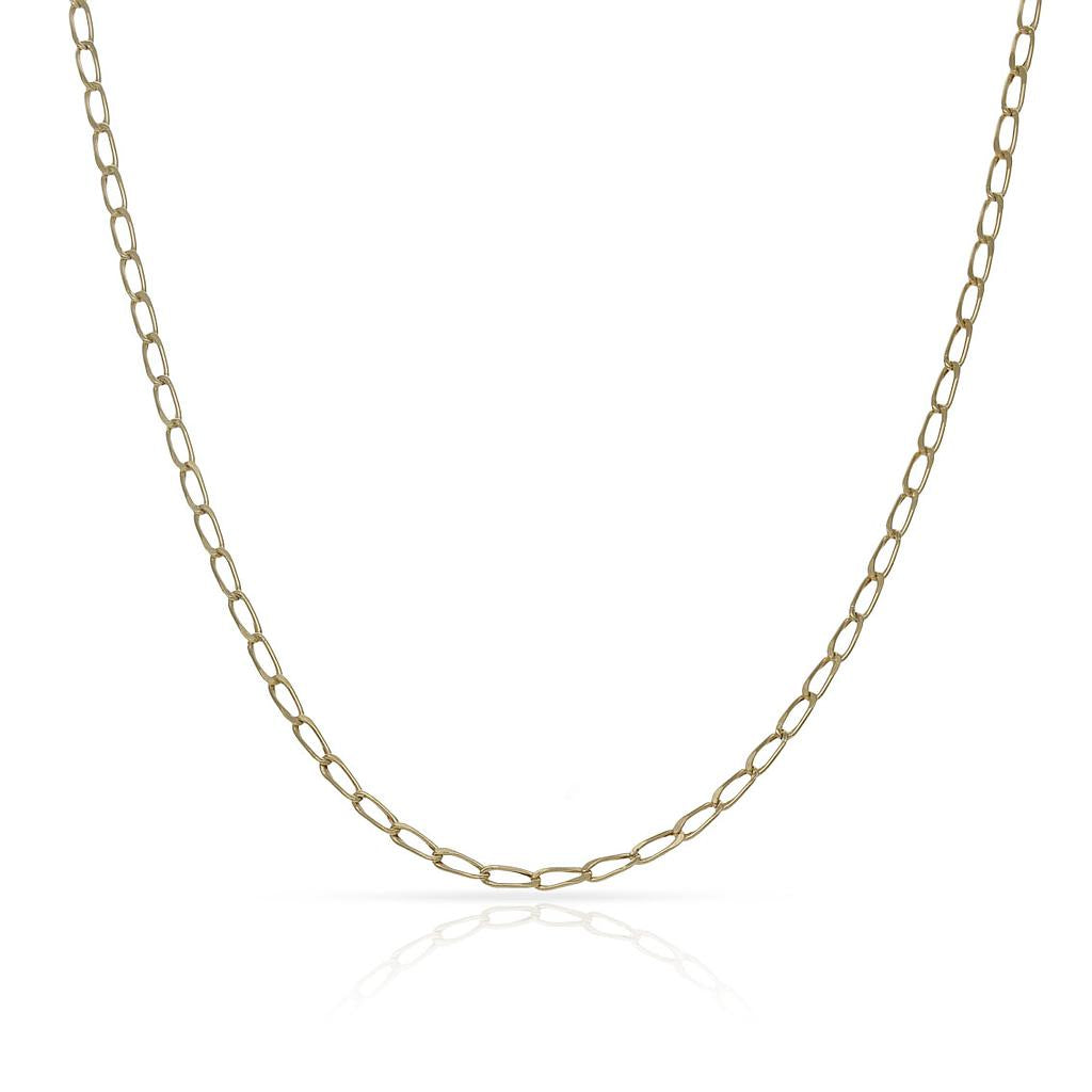 CADENA ORO 18KL HUECA BILBAO - 1MM - Longitud - Peso: 40cm-1.10 gr 