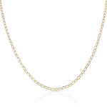 CADENA ORO 18KL HUECA BILBAO - 1MM - Longitud - Peso: 60cm-1.25 gr 