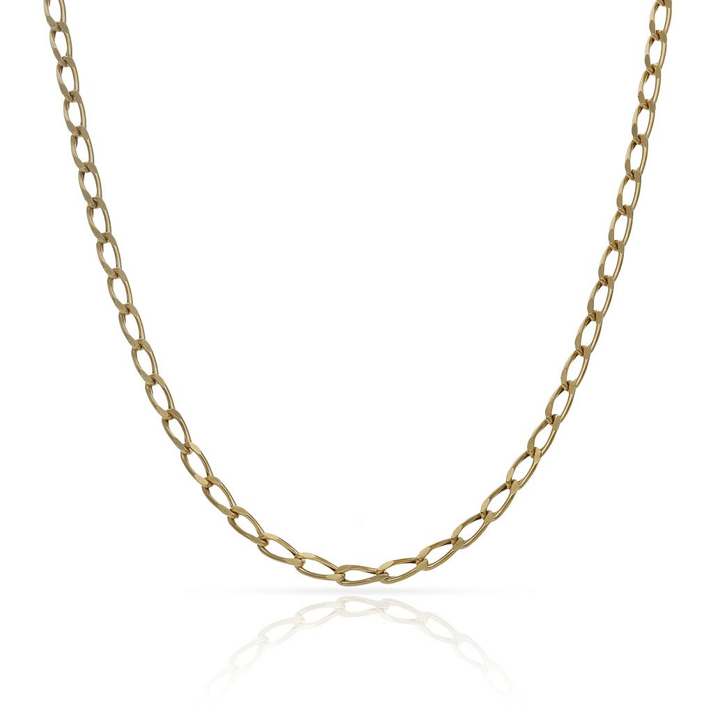 CADENA ORO 18KL HUECA BILBAO - 2MM - Longitud - Peso: 50cm-2.55 gr 