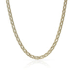 CADENA ORO 18KL HUECA ESLABON DOBLE 3MM - Longitud - Peso: 40cm-3.85 gr 