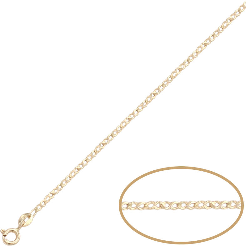 CADENA ORO 18KL INFINITO - 1.50MM - Longitud - Peso: 50cm-2.40 gr 