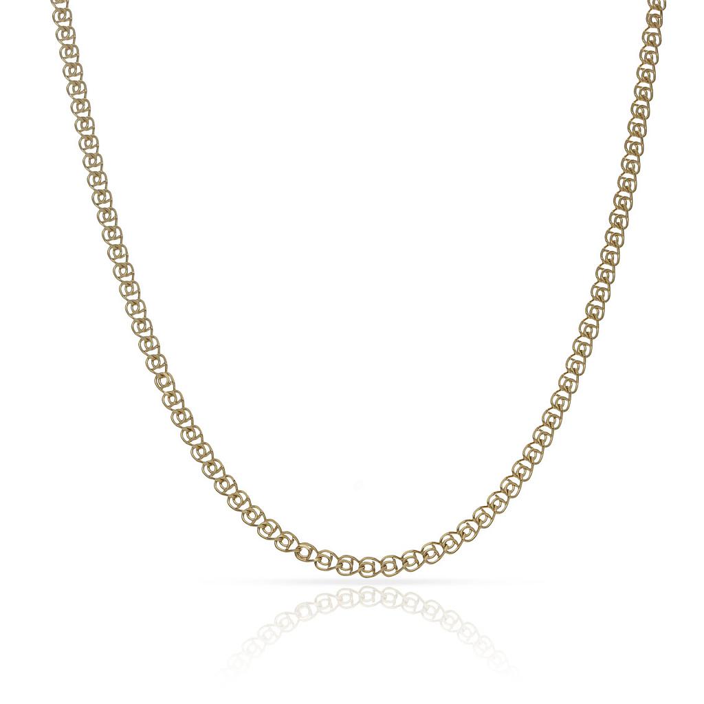 CADENA ORO 18KL LOVE MACIZA - 2MM - Longitud - Peso: 60cm-3.70 gr 