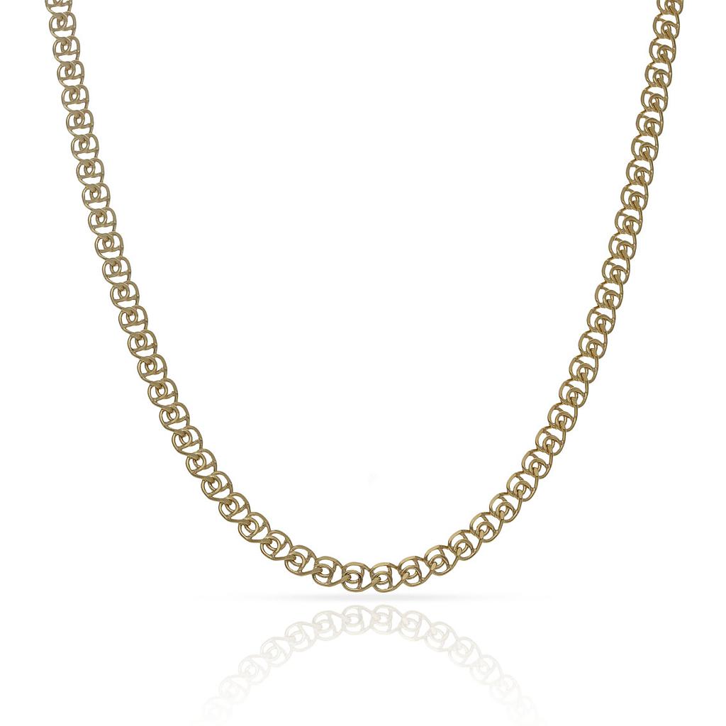 CADENA ORO 18KL LOVE MACIZA - 3MM - Longitud - Peso: 60cm-6.70 gr 