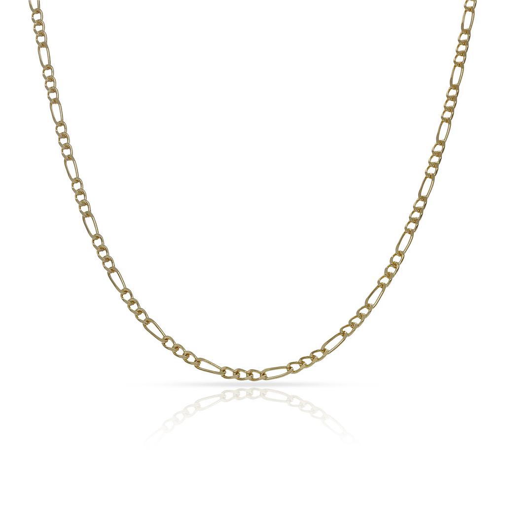 CADENA ORO 18KL MACIZA 3X1 - 2MM - Longitud - Peso: 45cm-3.60 gr 