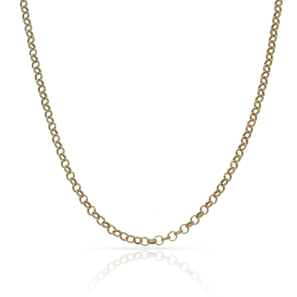 CADENA ORO 18KL ROLOT HUECA - 2MM - Longitud - Peso: 60cm-2.50 gr 