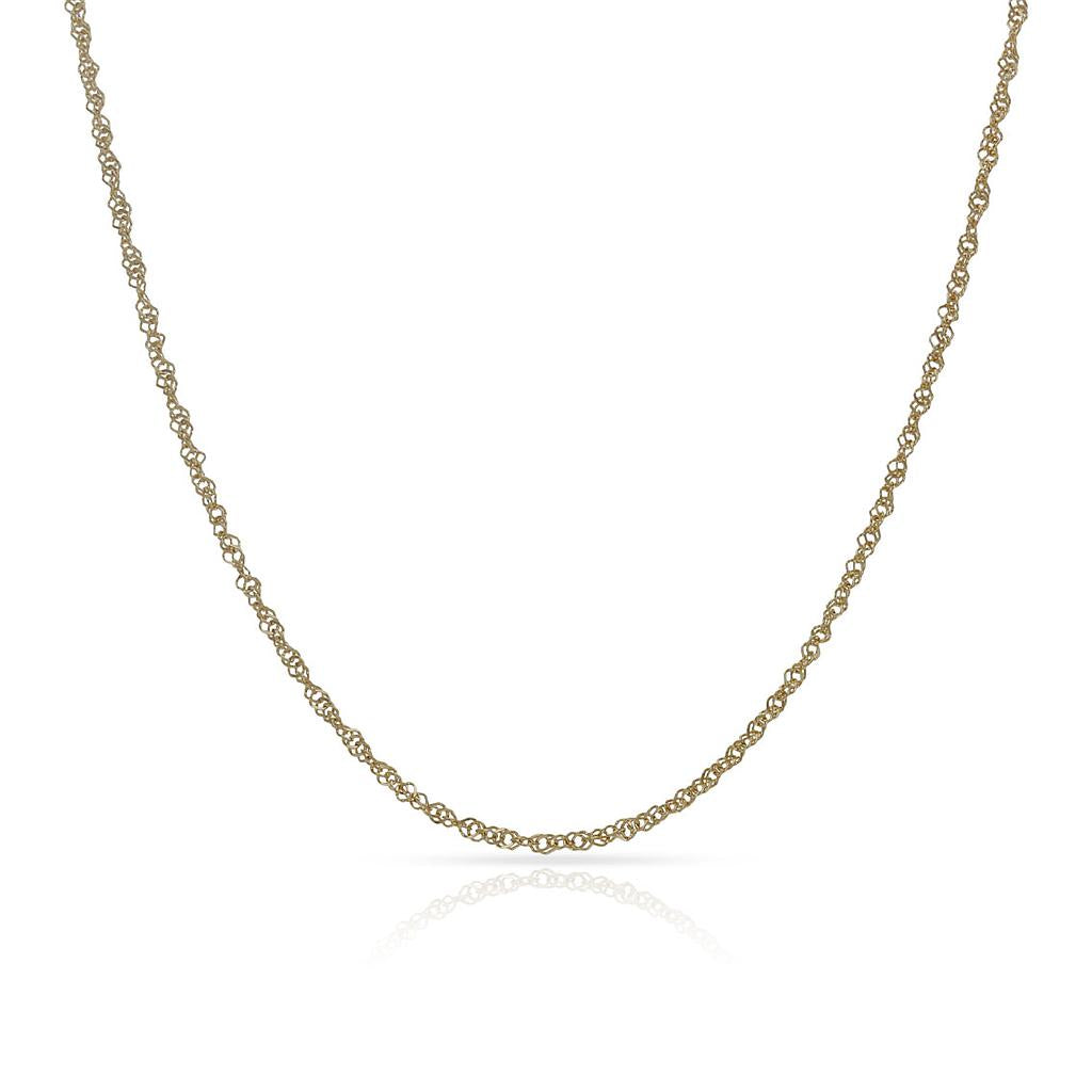 CADENA ORO 18KL SINGAPUR - 1MM - Longitud - Peso: 40cm-1.45 gr 
