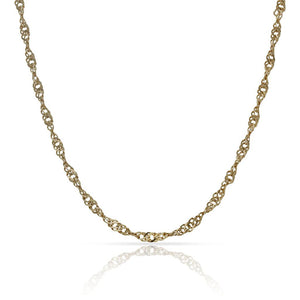 CADENA ORO 18KL SINGAPUR - 2.50MM - Longitud - Peso: 60cm-5.35 gr 