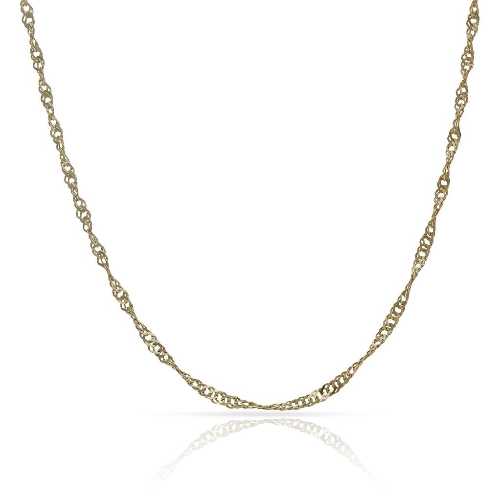 CADENA ORO 18KL SINGAPUR - 2MM - Longitud - Peso: 60cm-3.55 gr 