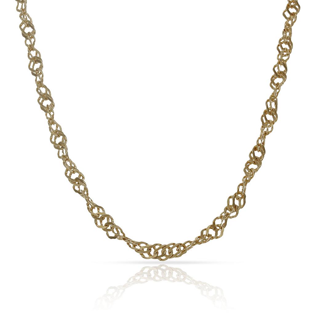 CADENA ORO 18KL SINGAPUR - 3.50MM - Longitud - Peso: 50cm-8.30 gr 