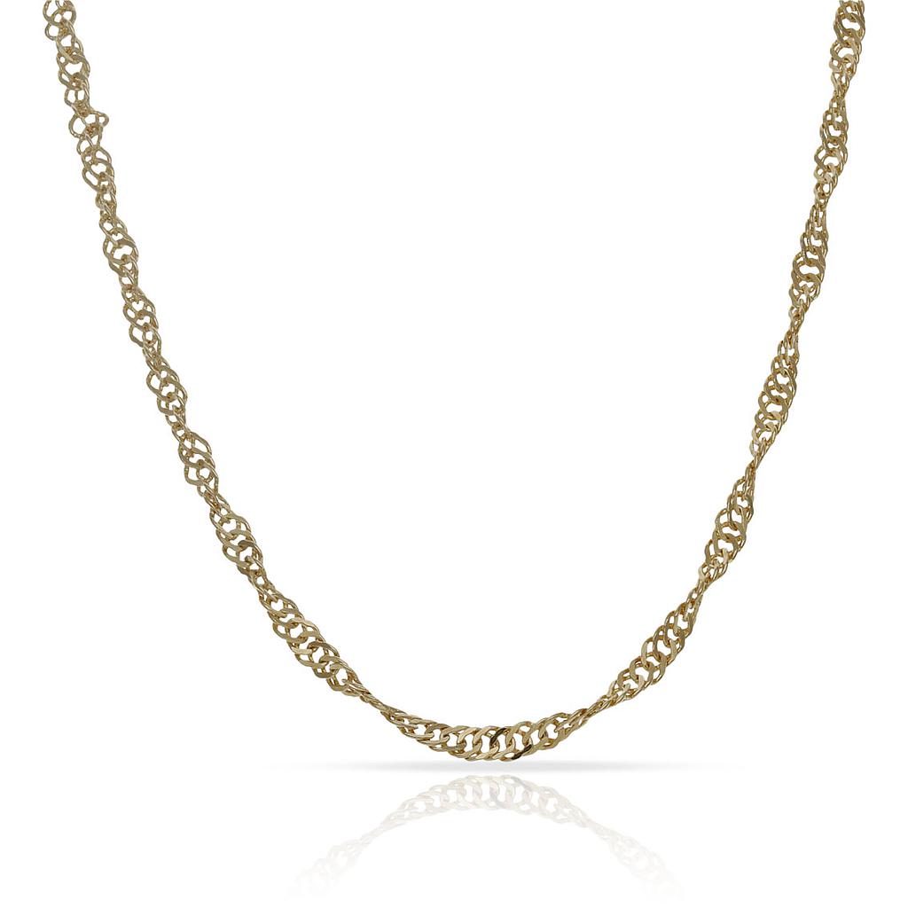 CADENA ORO 18KL SINGAPUR - 3MM - Longitud - Peso: 50cm-5.30 gr 