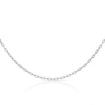 CADENA ORO BLANCO 18KL - 1.20MM - Longitud - Peso: 45cm-1.05 gr 