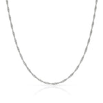 CADENA ORO BLANCO 18KL SINGAPUR - 1.50MM - Longitud - Peso: 50cm-1.75 gr 