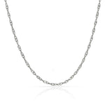 CADENA ORO BLANCO 18KL SINGAPUR -  2MM - Longitud - Peso: 50cm-2.15 gr 