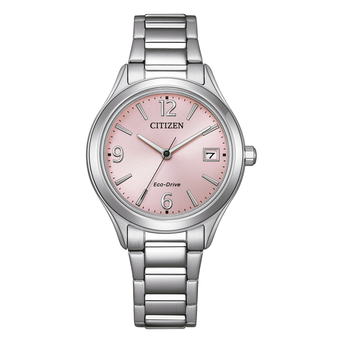 Reloj Citizen Eco-Drive mujer Lady Sporty FE6121-67X de acero con esfera rosa
