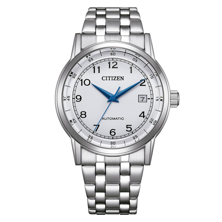 Reloj Citizen Automatic Classic NJ0210-56A de acero con esfera blanca
