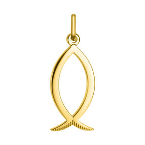Colgante Argyor pez cristiano oro 750