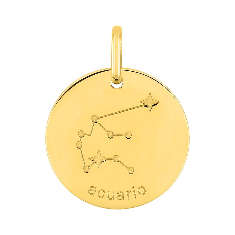 Colgante Argyor Zodiaco Acuario plor