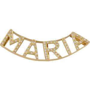 COLGANTE NOMBRE ORO 18KL CIRCONITAS - Nombres: 6 Letras 
