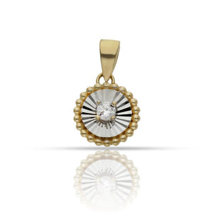 COLGANTE ORO 18KL CIRCONITAS - 9MM