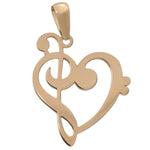 COLGANTE ORO 18KL CLAVE SOL - CLAVE FA