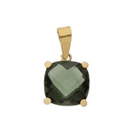 COLGANTE ORO 18KL COLOR OLIVINA
