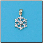 COLGANTE ORO 18KL COPO NIEVE