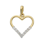 COLGANTE ORO 18KL CORAZON CIRCONITAS