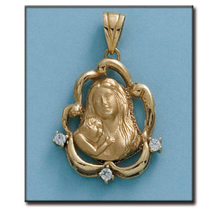 COLGANTE ORO 18KL DE LA MADRE - 22x28MM - Peso: 5.80 gr 