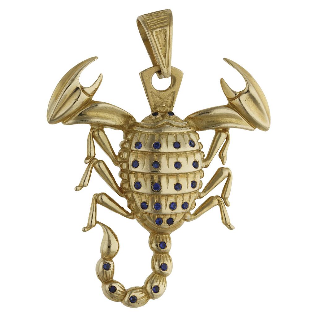 COLGANTE ORO 18KL ESCORPION - 47x52MM - Peso: 28.90 gr 