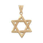 COLGANTE ORO 18KL ESTRELLA DE DAVID - 15X22MM